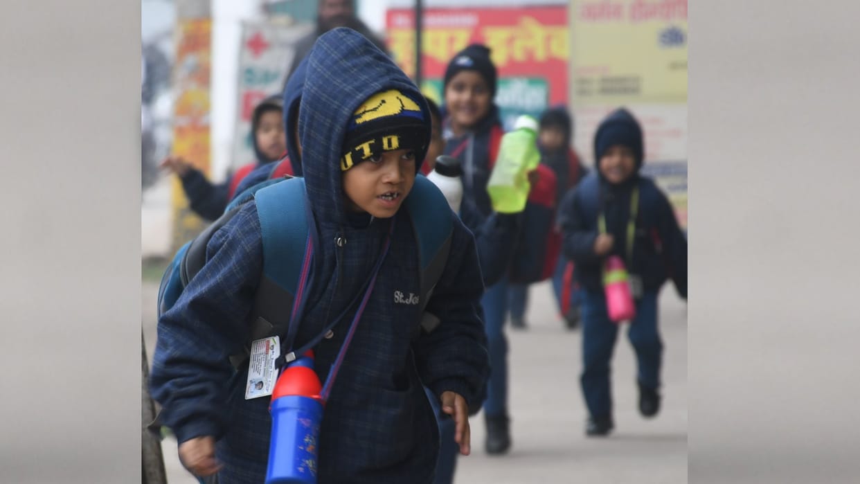 Intense Cold wave in Uttar Pradesh.
