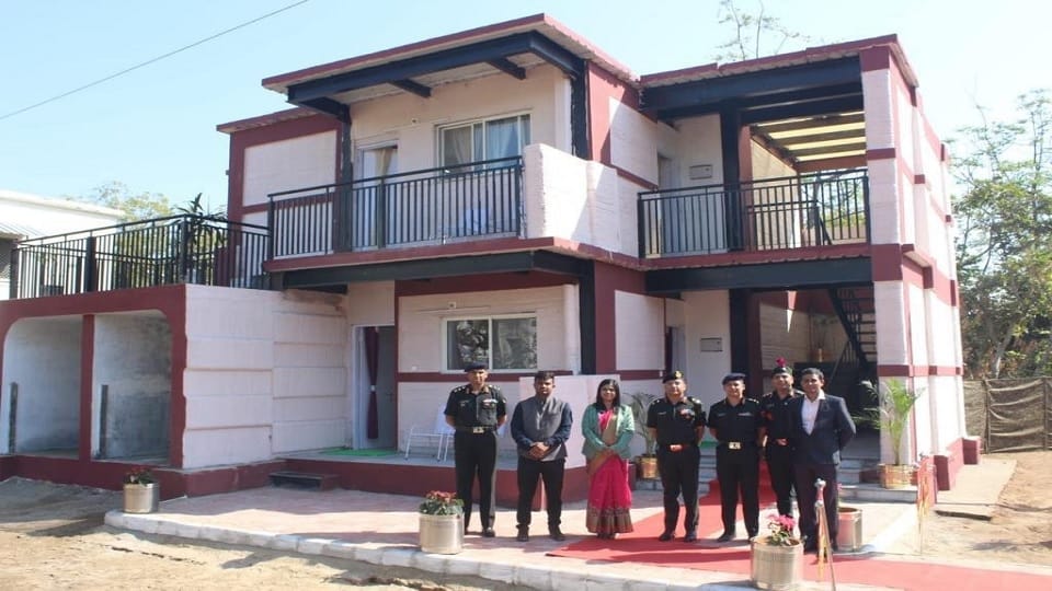 Indian Army inaugurated first 3-D Printed House for soldiers at Ahmedabad Cantt