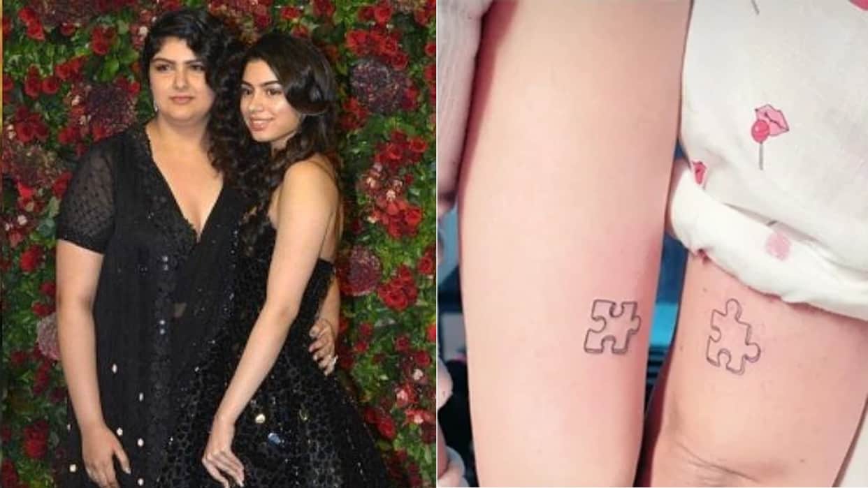 khushi kapoor shares pic of her and sis anshula kapoor cute puzzle tattoos janhvi kapoor calls her favourite