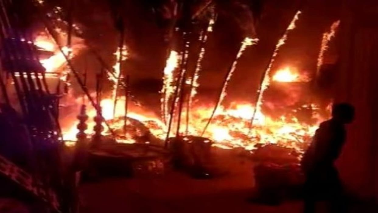 Skeleton of a burnt person found in an Hyderabad building News in Hindi