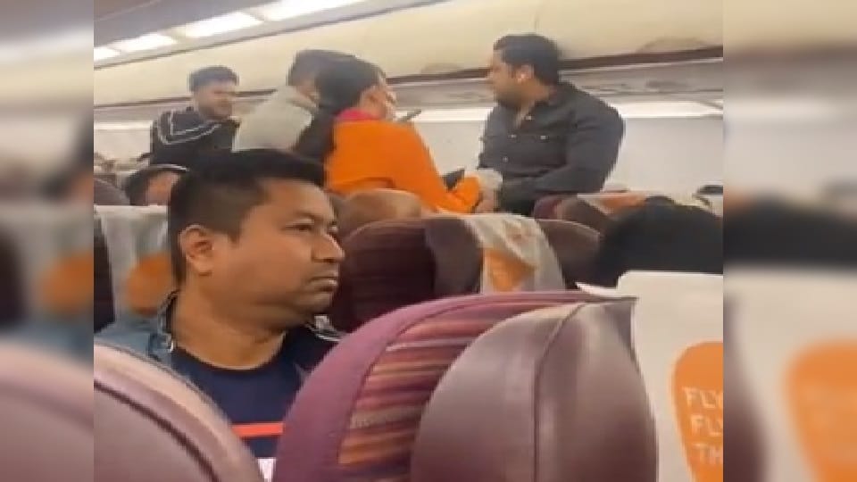 Scuffle onboard plane from Bangkok to Kolkata, video of incident shared widely on social media