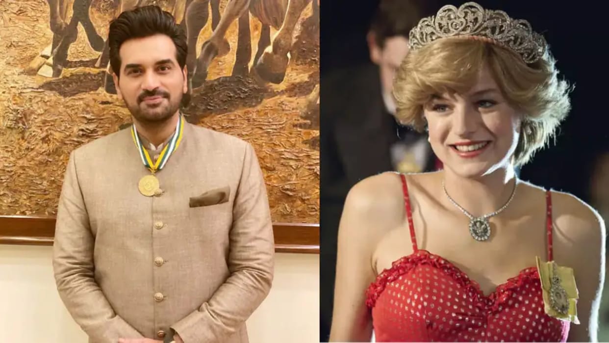 Pakistani actor humanyun saeed netflix the crown elizabeth debicki help romantic scenes Mirza Malik Talk Show