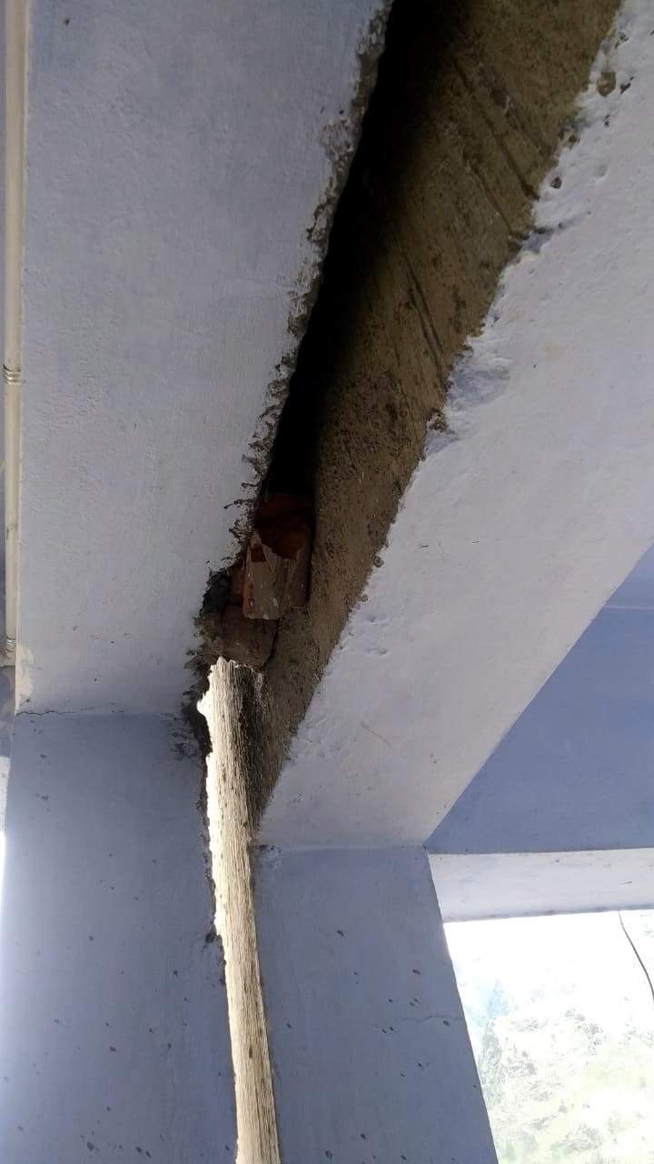 Cracks on residential school, Malari highway also sinking