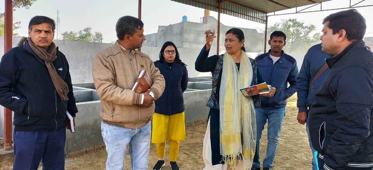 UNICEF's state consultant examines the arrangements for waste management