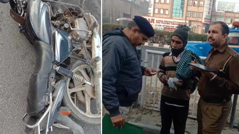 Two bike riders died in two separate road accidents in Panipat