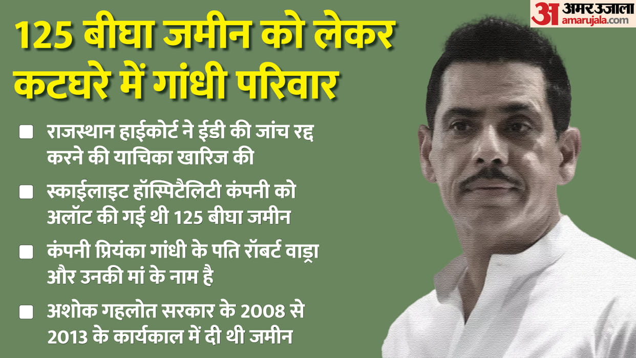 Rajasthan CM Ashok Gehlot BJP state president Satish Poonia attacked Robert Vadra and Rahul Gandhi