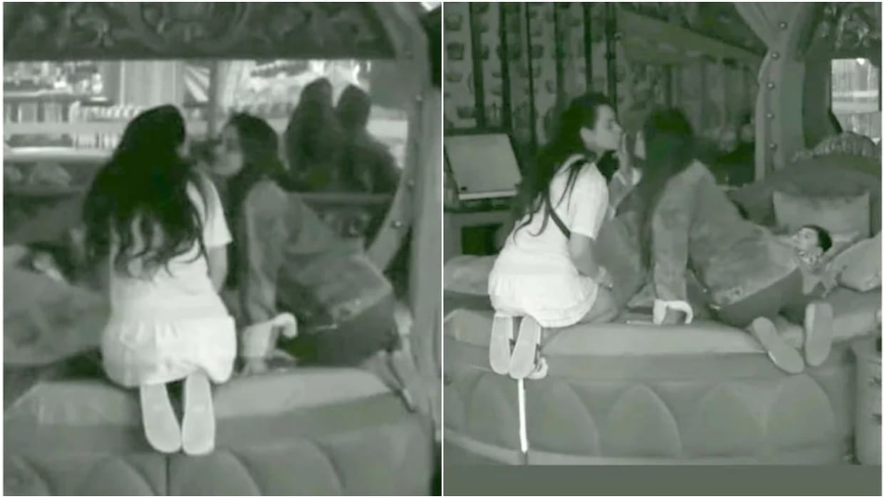 Bigg Boss 16 sreejita de soundarya sharma kiss in bb house abdu rozik shiv thakare shocked video goes viral