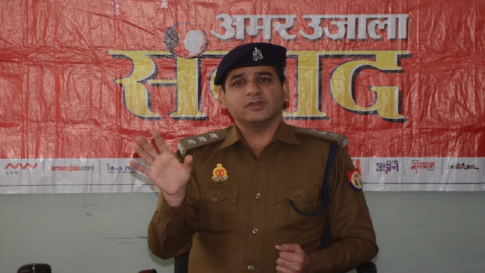 workshop on Cyber Crime in Amar Ujala Samvad Aligarh