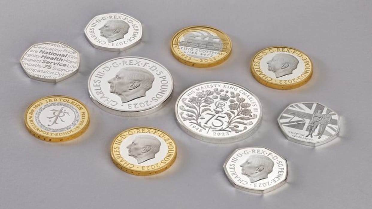 UKs Royal Mint unveils first King Charles III coins