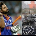 ऋषभ पंत और दुर्घटना के बाद उनकी कार