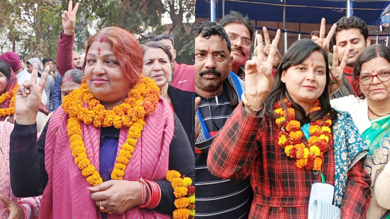 Bihar Election Women win in Muzaffarpur Nirmala for Mayor and Monalisa for Deputy Mayor