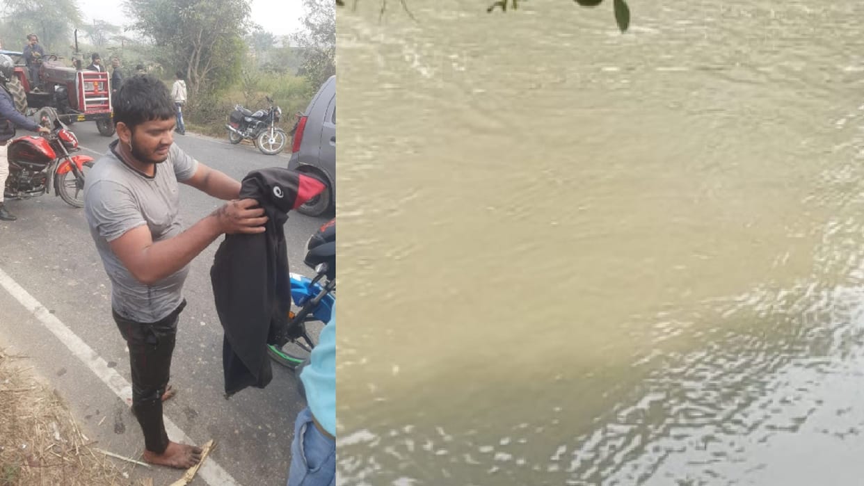 Meerut: Class 12th student Akash saved a woman life by jumping into Ganga Nahar