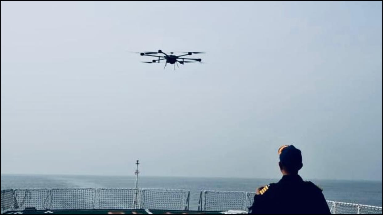 Indian Coast Guard Concludes Maiden Contract for Multicopter VTOL Drones