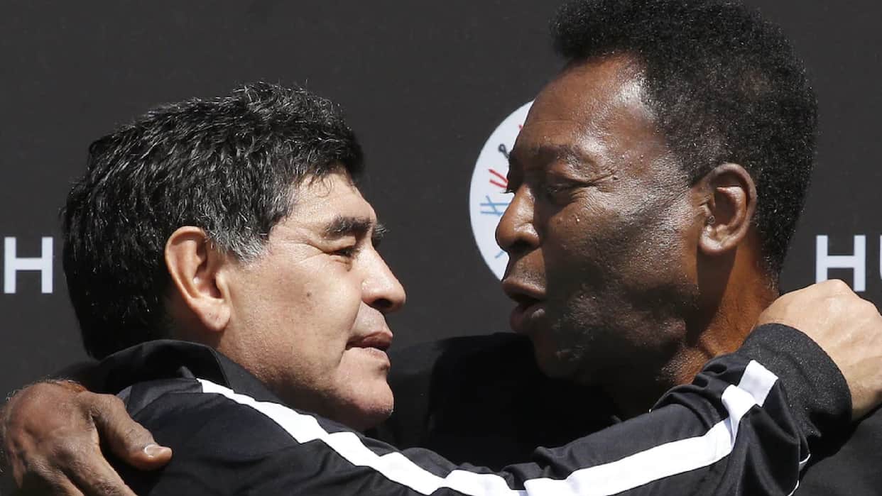 Pele Maradona  Will play football together in the sky PELE message for Maradona went viral after his death