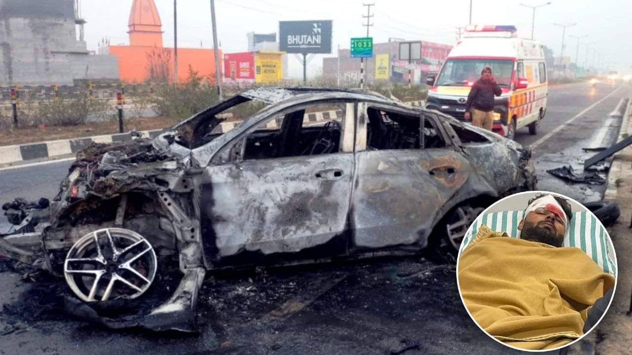 Rishabh Pant Car Accident BMW Overspeeding Car accident Loss of Control Car Crashes