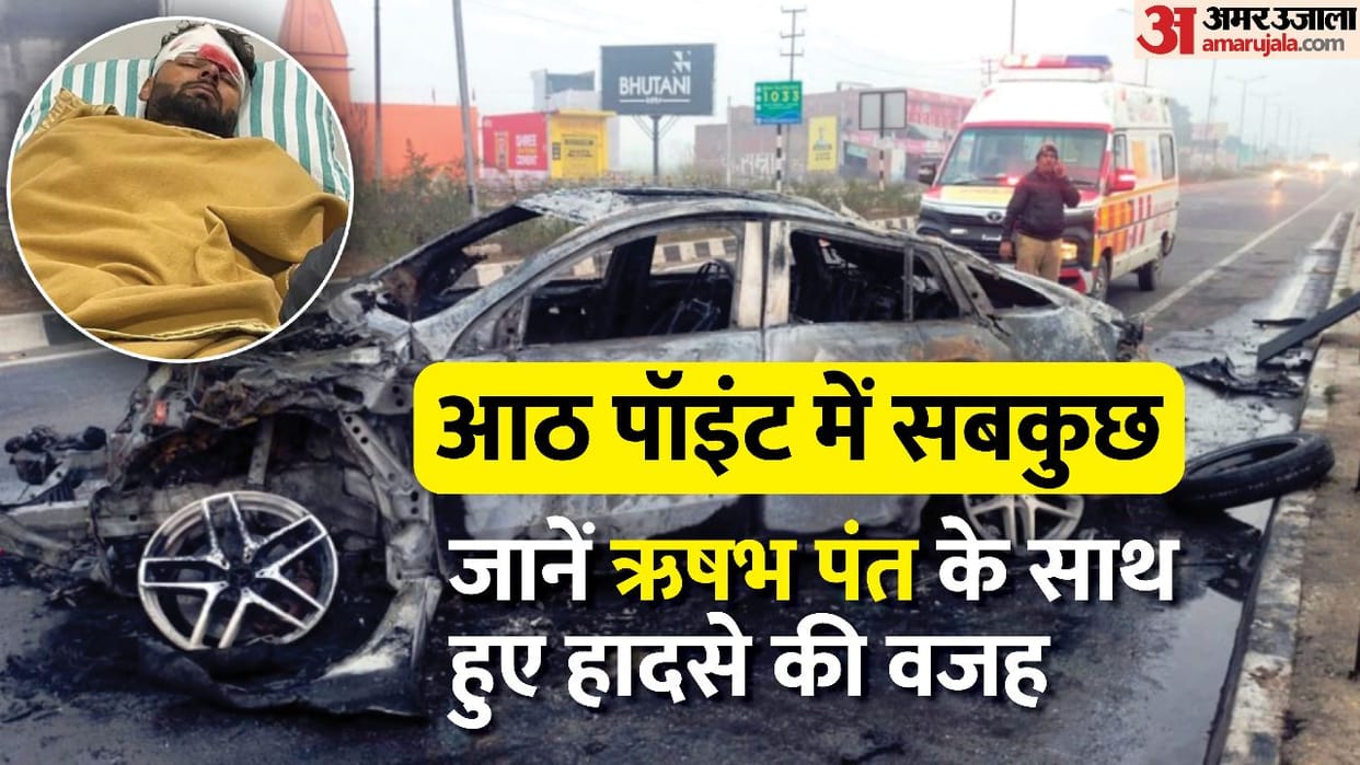 Rishabh Pant Car Accident Reason in 8 points Behind Indian Cricketer Car Crashed News in Hindi