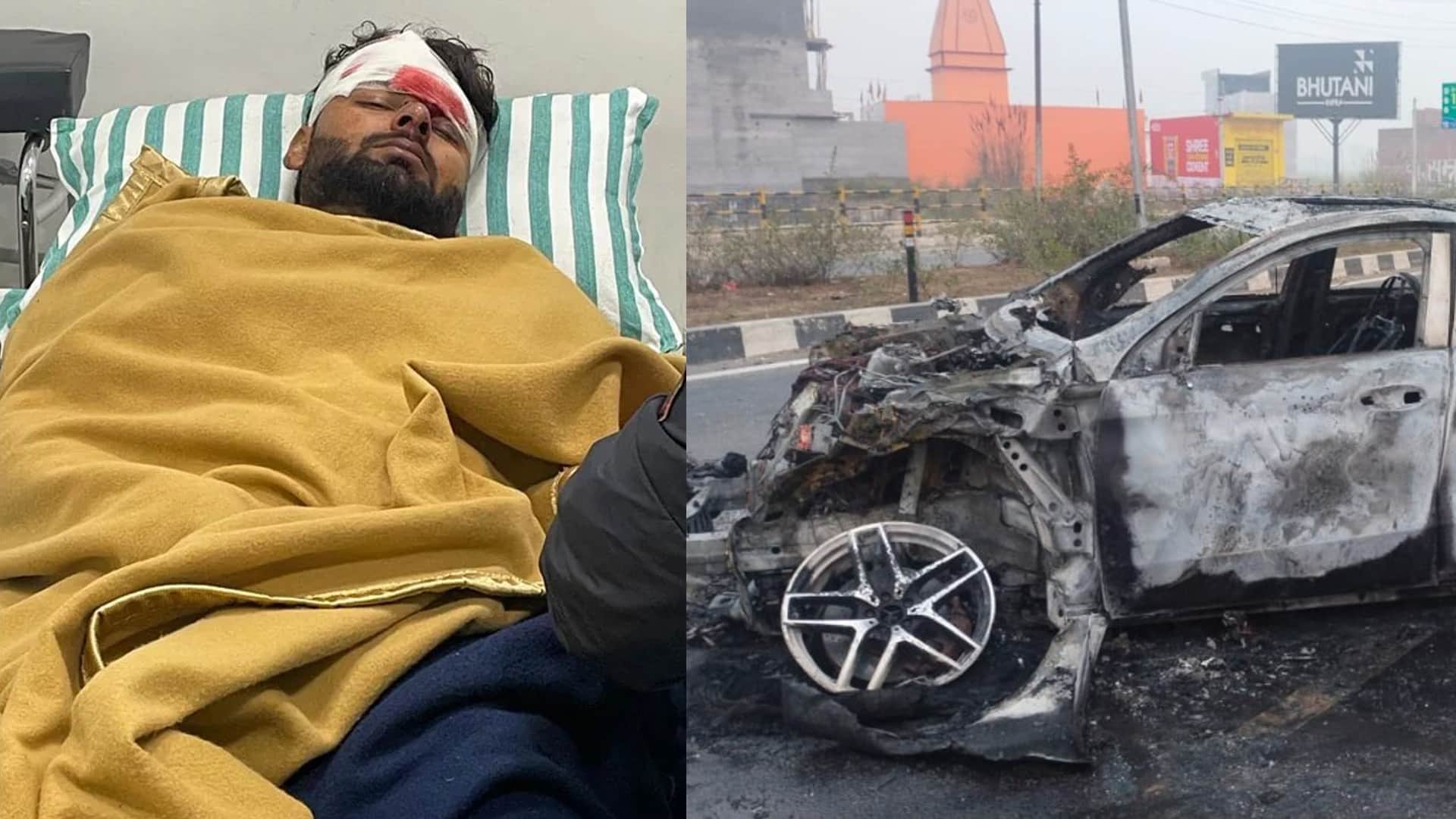 Rishabh Pant Accident BMW Car accident in Roorkee News in Hindi