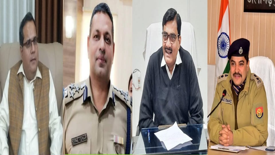 Police administrative officers of Aligarh said Happy New Year in a different way