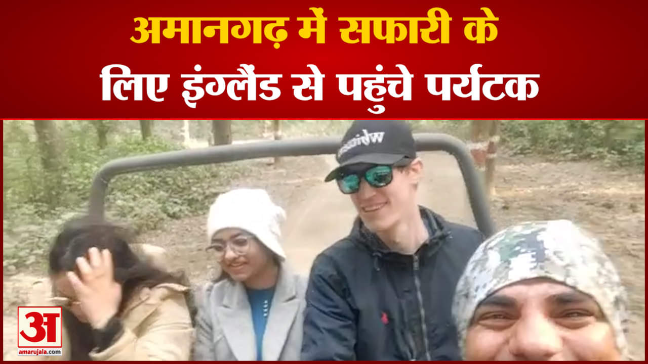 इंग्लैंड के पर्यटक ने भारतीय साथियों के साथ अमानगढ़ में की सफारी भारतीय पर्यटकों में उत्साह