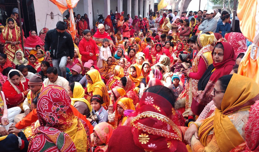 Shrimad Bhagwat Katha begins with Kalash Yatra