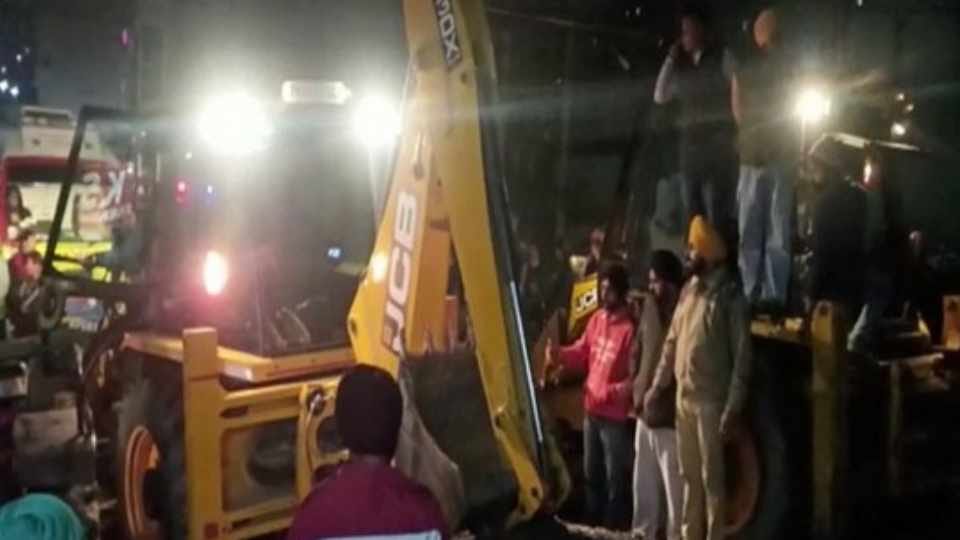 Under construction building roofing falls in Punjab Mohali