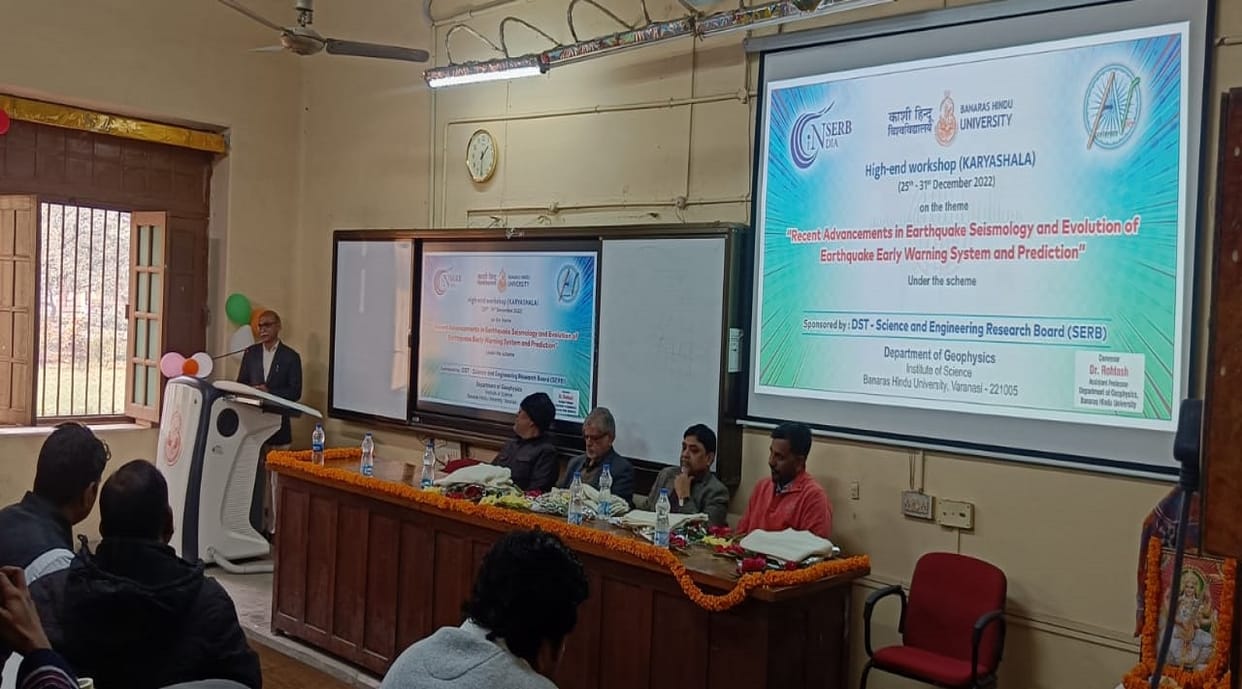 Workshop on early warning of earthquake in BHU Scientist said Seismic process impact on economy