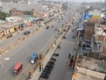 महराजगंज जिले का एनएच 730 फरेंदा मार्ग।संवाद