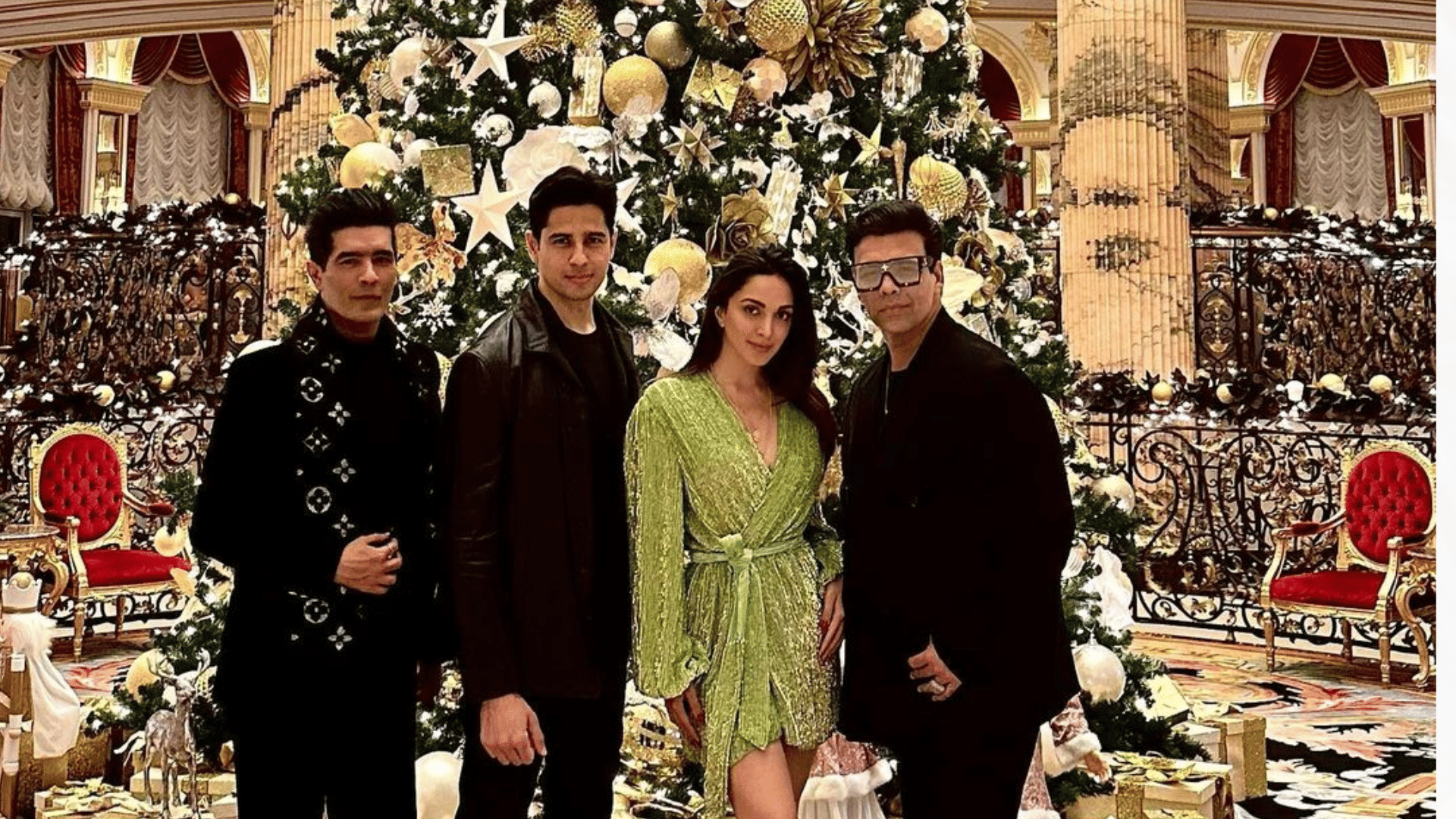 Kiara Advani and Siddharth Malhotra new year 2023 celebration in Dubai with Manish Malhotra Karan Johar