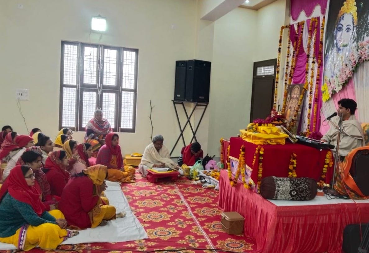 Najibabad: Inauguration of Bhagwat Katha with Kalash Yatra