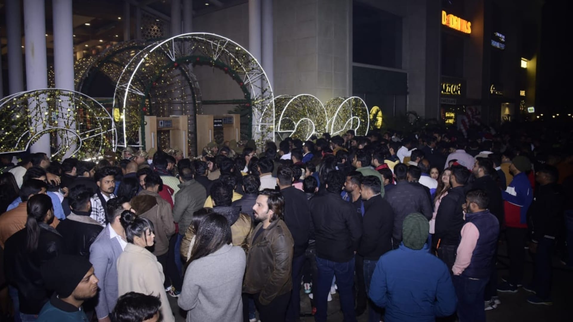 Pics of new year party celebration in Lucknow.