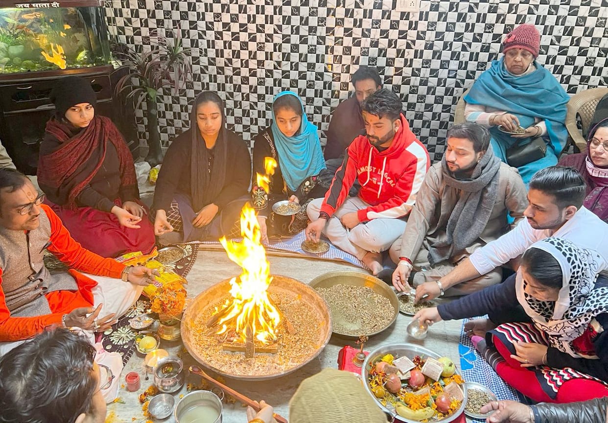 Organized Balaji Yagya on New Year