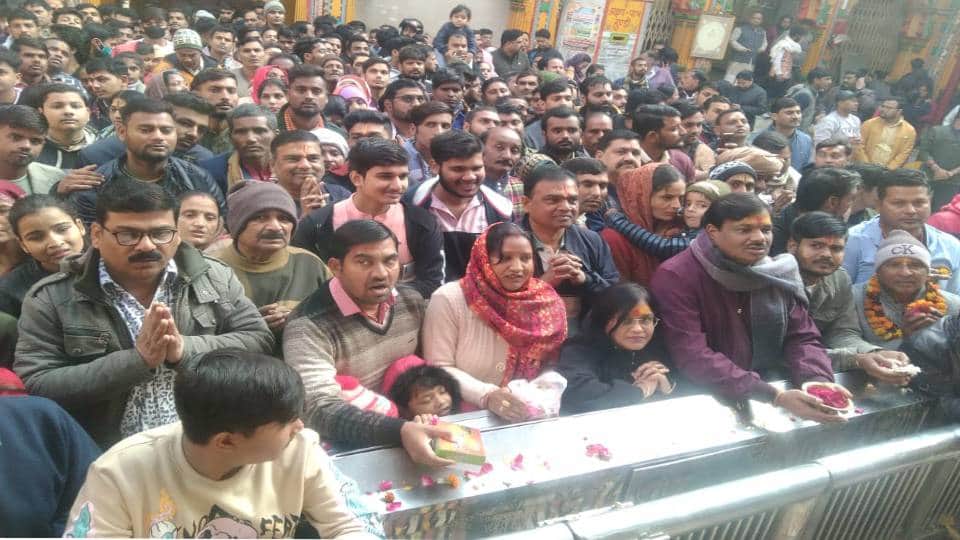 Vrindavan devotees reached Mathura to have darshan of their deity in new year