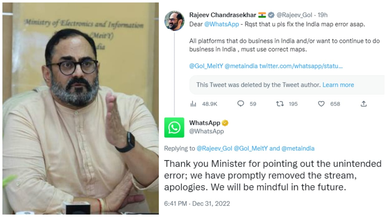 WhatsApp: After Minister warning, WhatsApp apologized for sharing the wrong map of India