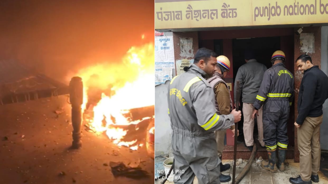 Baghpat News: Fierce fire broke out in the house due to short circuit, ATM burnt in Saharanpur