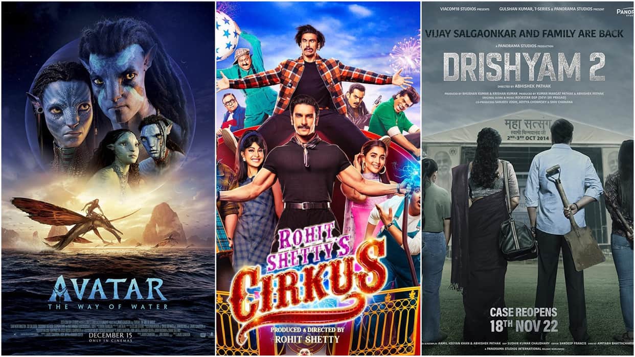 Sunday Box Office Report Avatar 2 Avatar the way of water Cirkus Day 10 collection Drishyam 2 Ved