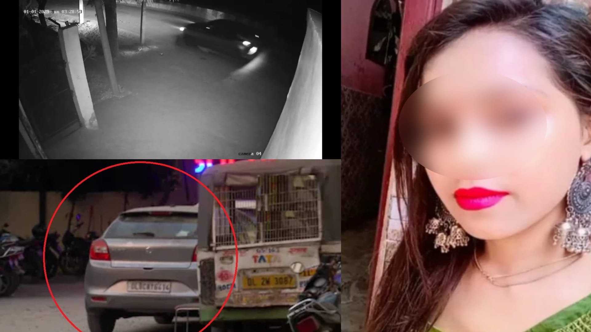 Kanjhawala Accident News Today A girl trapped under a car was dragged away in Delhis Kanjhawala area