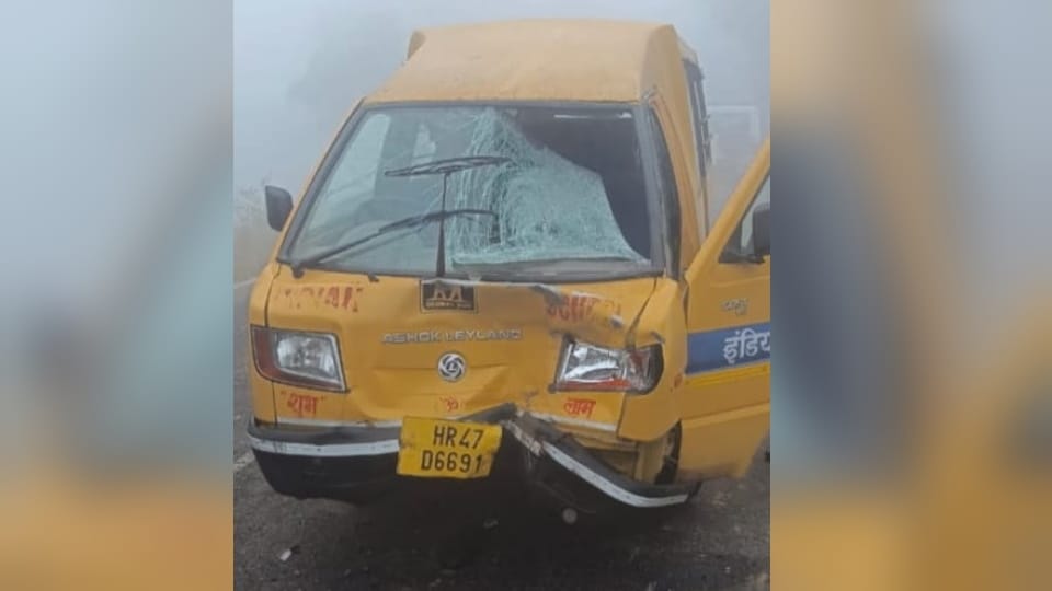 School Bus Collided with Bike in Rewari