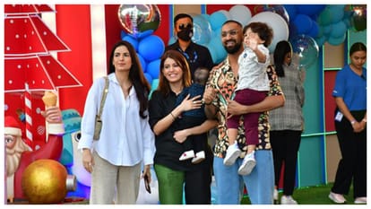 Karan Johar Arrives with Yash Roohi At Mukesh Ambani Grandson Birthday Party