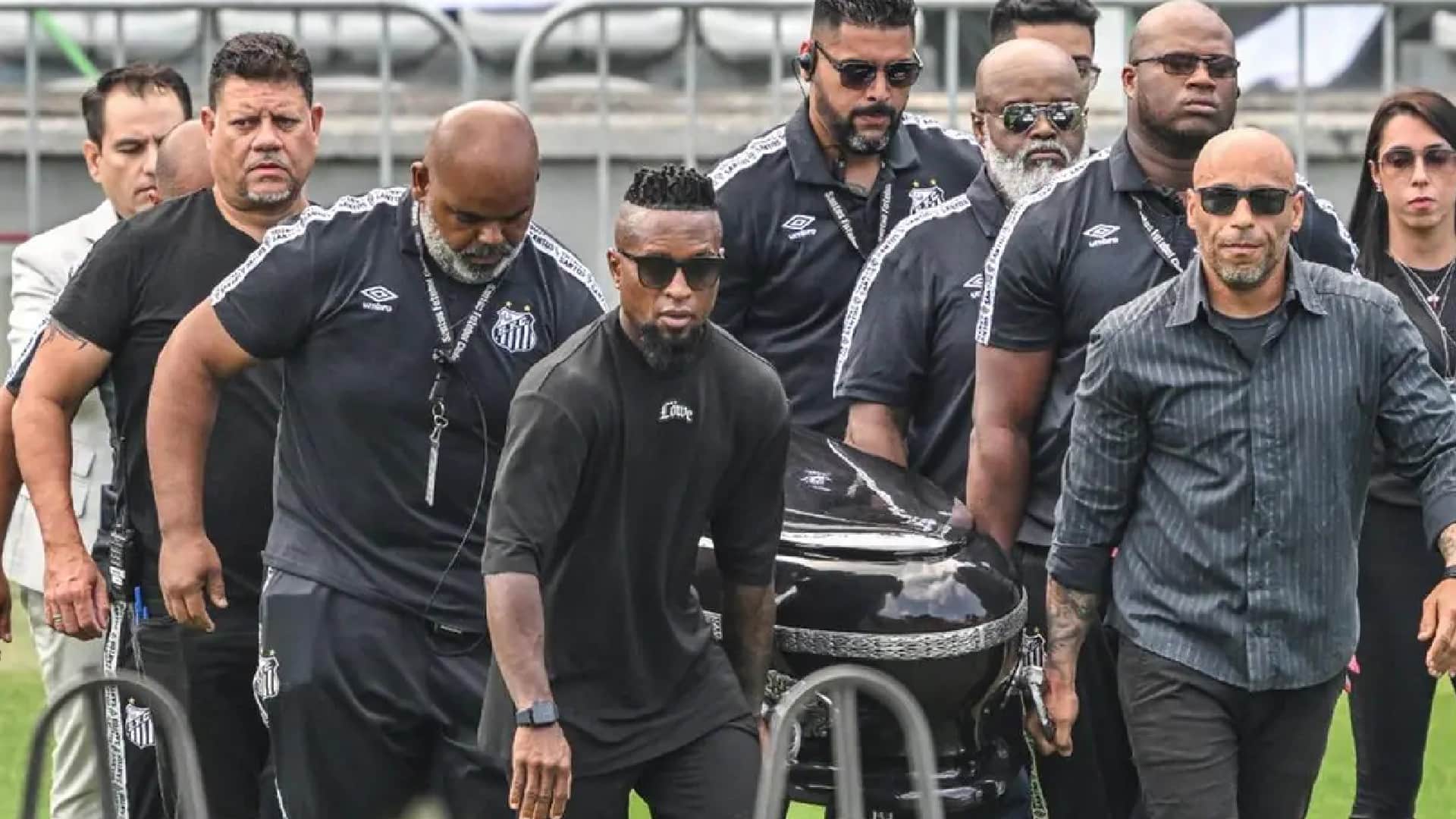 Pele Funeral pics Last farewell to great footballer Pele in brazil body kept at Santos Club stadium