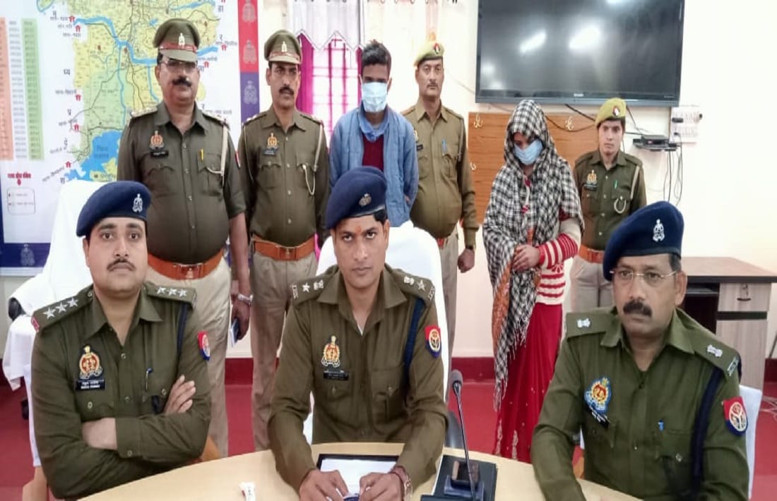 Husband killed by wife and her lover in  illegal relations in sonbhadra police arrested accused