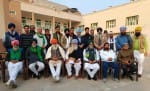 जाट धर्मशाला में बैठक करते किसान नेता व अन्य। विज्ञप्ति