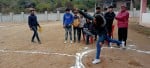 ज्वालामुखी के गुम्मर में जिला स्तरीय पैरा स्पोर्टस प्रतियोगिता में गोला फैंकते हुए दिव्यांग खि?