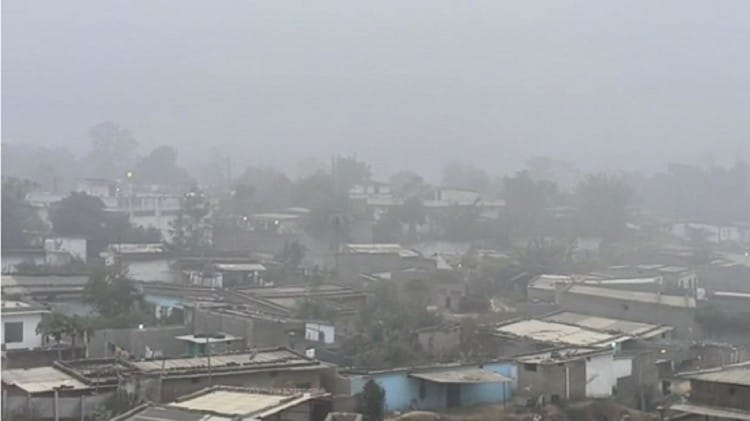 अंबिकापुर और बलरामपुर में घना कोहरा छाया हुआ है।