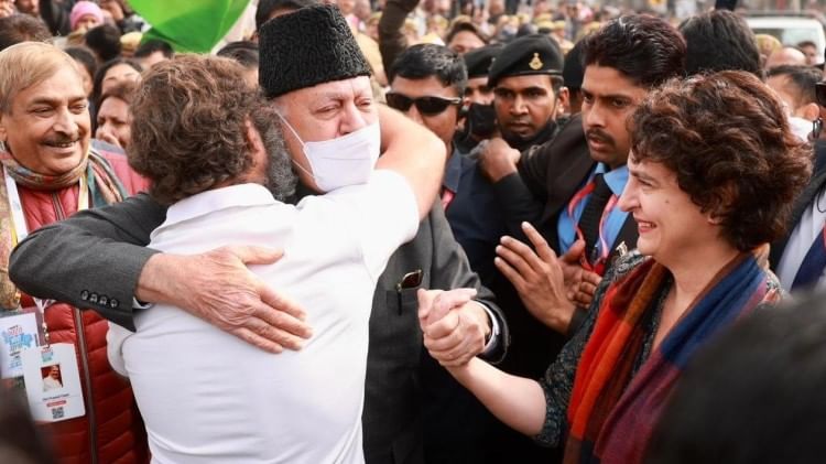 Farooq Abdullah in Bharat Jodo Yatra