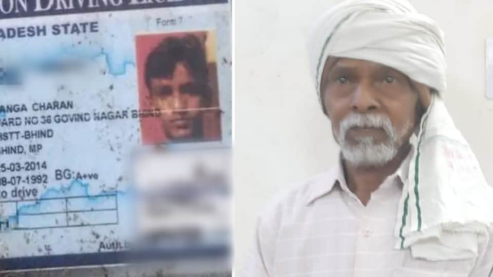 Many vehicles crushed the dead body of a young man on the highway in Agra