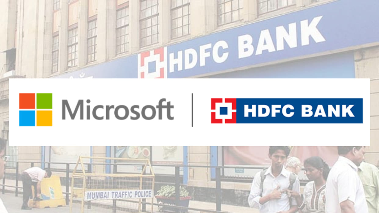HDFC Bank partners with Microsoft as part of its Digital Transformation Journey