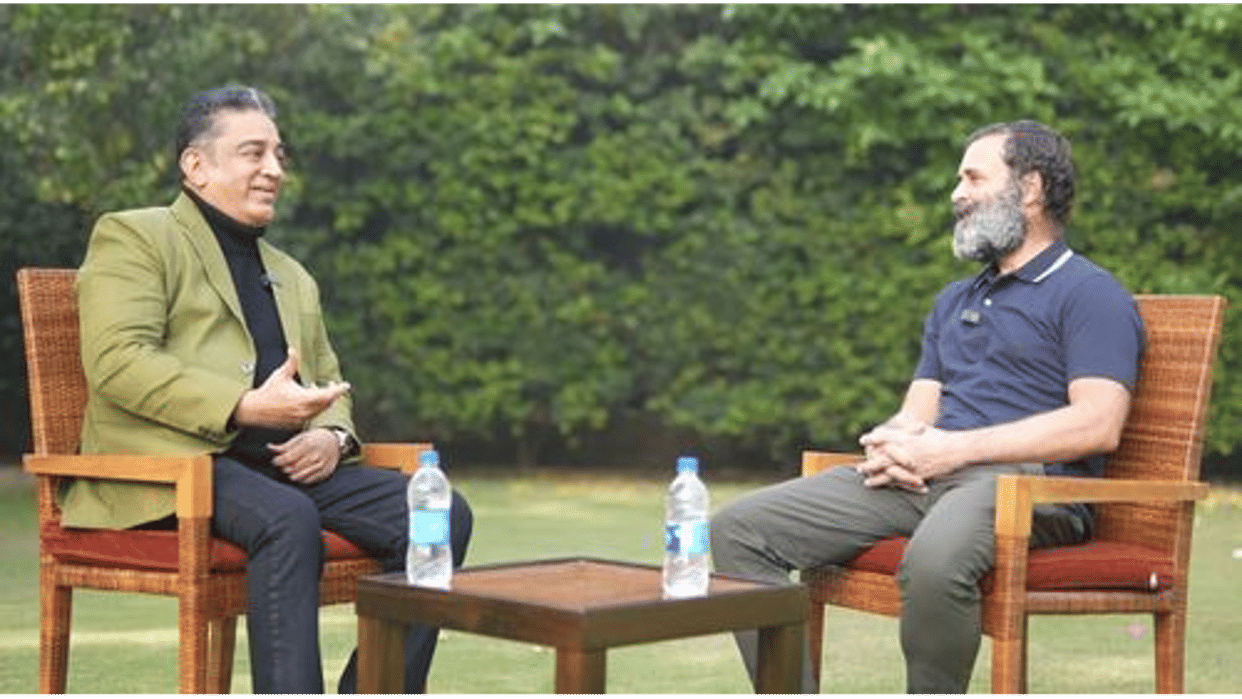 Kamal Haasan apologize to mahatma Gandhi for film hey ram in discussion with Rahul Gandhi Bharat Jodo Yatra