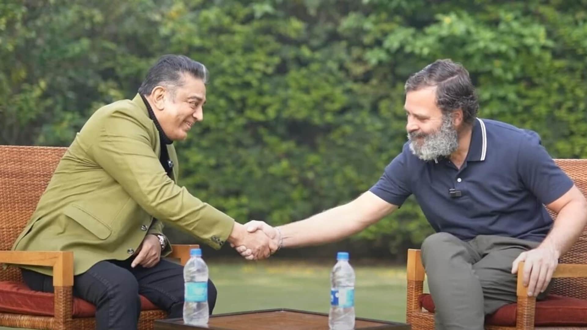 Kamal Haasan apologize to mahatma Gandhi for film hey ram in discussion with Rahul Gandhi Bharat Jodo Yatra