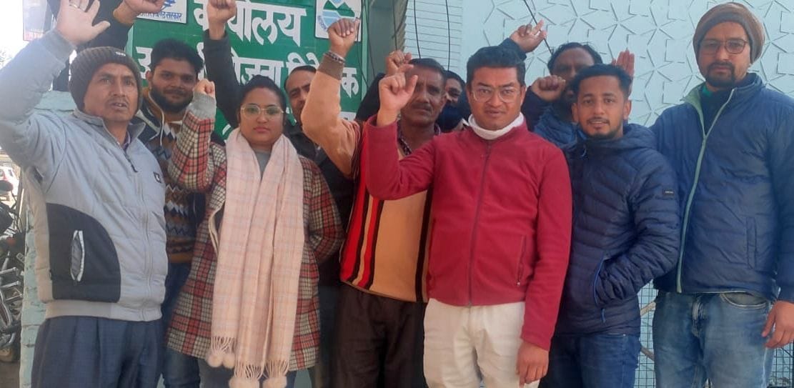 Jalagam workers on work boycott