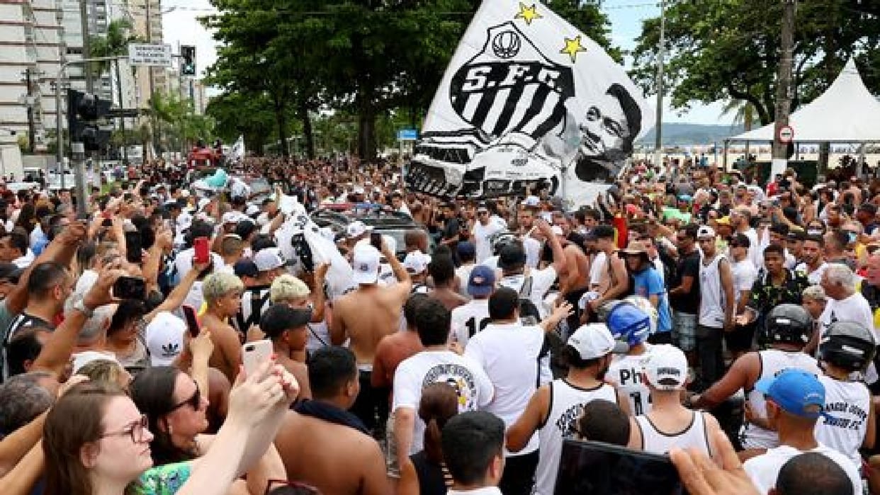 Pele Funeral At Santos Club Stadium Last Farewell To Great Footballer Pele In Brazil see pics